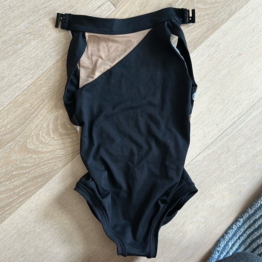 Five Dancewear Leo black asymmetrical neckline size CXL